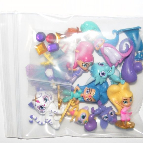 Nick Jr. Shimmer and Shine Figure Set of 12 w/ Leah, Zac, Zeta and 5 Genie Gems - Picture 6 of 6